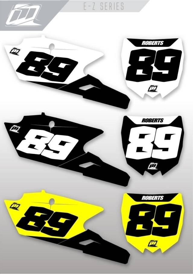 MotoPro Graphics Yamaha Youth Bike E-Z Series Number Plate Backgrounds